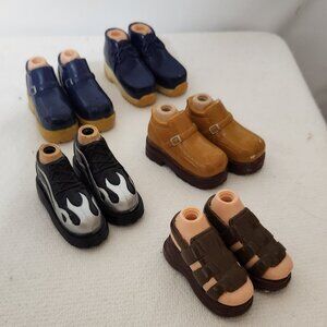 VINTAGE Y2K Bratz Boyz 10 Pairs of Shoes Sandals/Sneakers/Dress/Casual